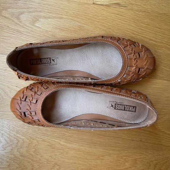 PIKOLINOS Brown Woven Flats - Picture 3 of 7